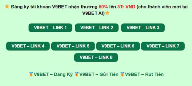 đường link đăng ký V9bet mới nhất
